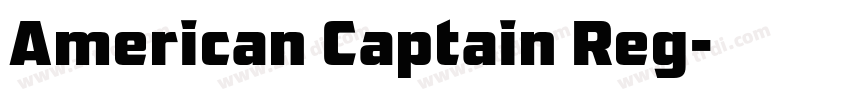 American Captain Reg字体转换